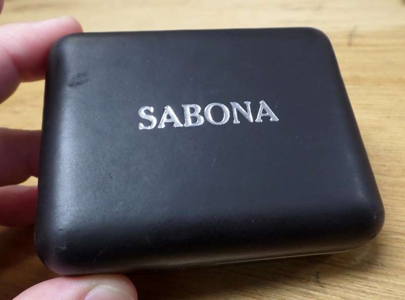 SABONA of London - Men's Trio Cable Black Satin wristband, Medium to Small