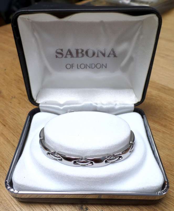 SABONA of London - Lady's Executive Silver Sport bracelet, Small