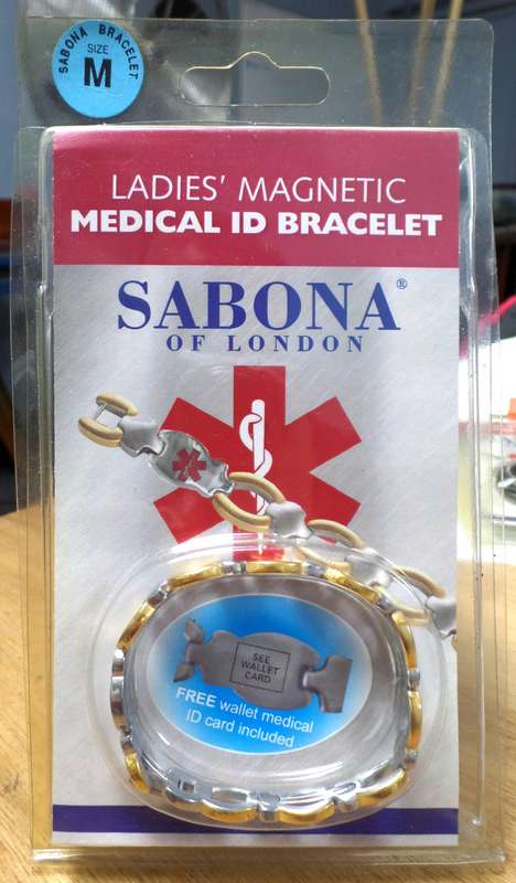 SABONA - Lady's Medical ID Bracelet, Medium