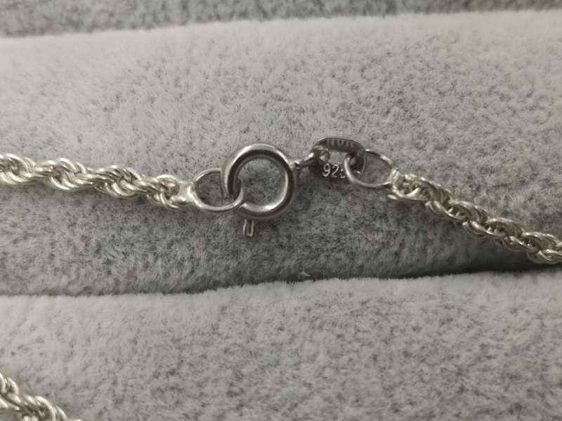 925Silver: Rope Chain - Length 44cm Width 2mm