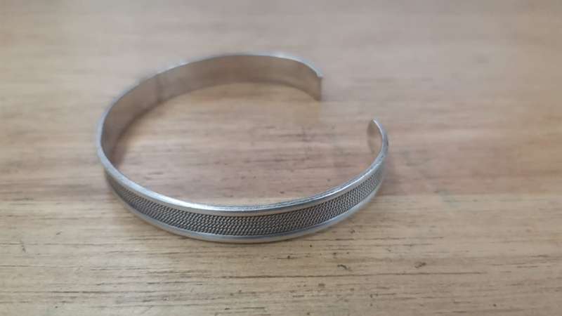 Patterned Silver Cuff