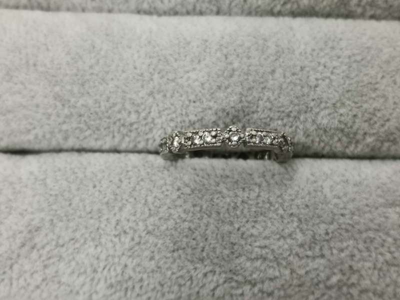 925Silver: Eternity Ring - Multiple CZ - Size O