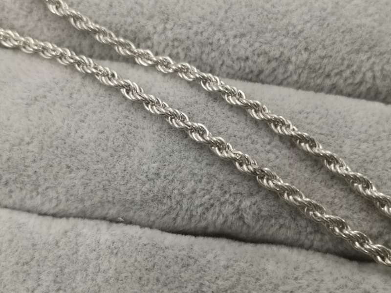 925Silver: Rope Chain - Length 44cm Width 2mm