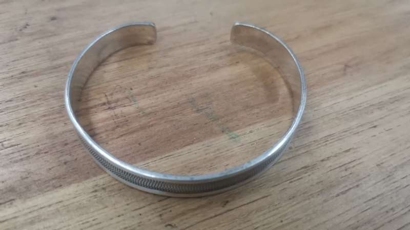 Patterned Silver Cuff
