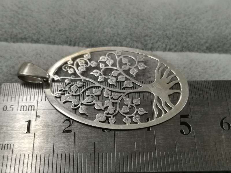 925Silver: Tree of Life Pendant - Size 40x27mm