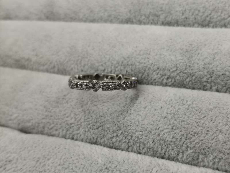 925Silver: Eternity Ring - Multiple CZ - Size O