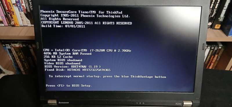 Lenovo Thinkpad x220