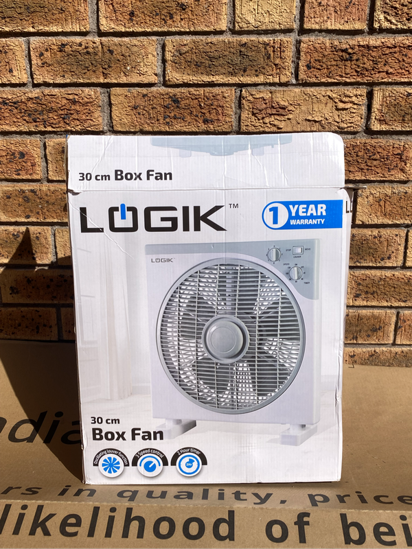 LOGIK 30CM Box Fan Kyt30-Tx6 LT-30B01