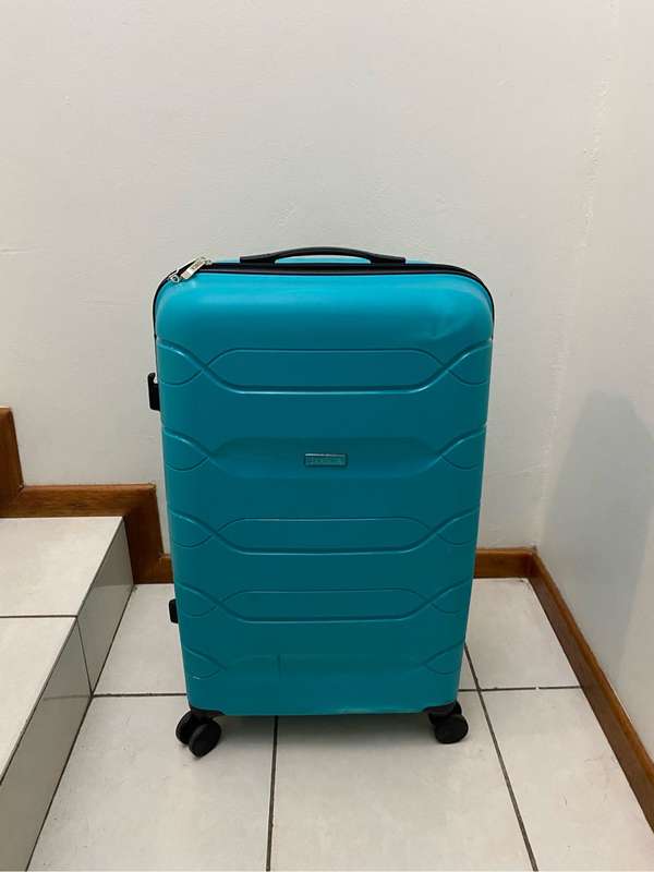 TOSCA Polyprop Trolley Case 75cm Aqua
