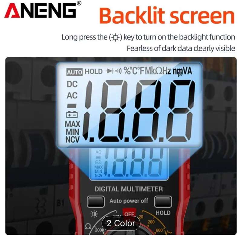 ANENG SZ06 Smart Digital Multimeter-Black