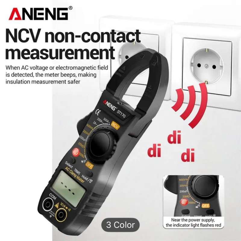 ANENG ST170 Digital Clamp Meter-RED