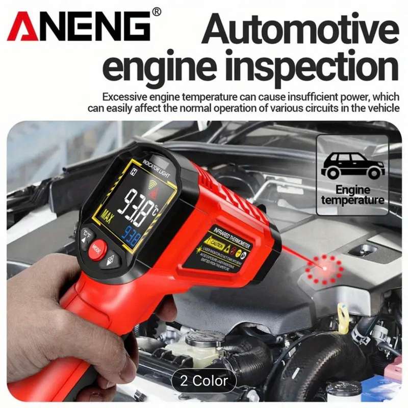ANENG TH203 Industrial Grade Infrared Thermometer-Black