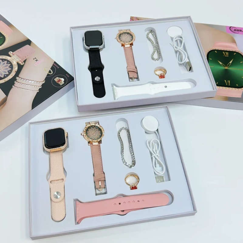 Ladies set of smart watch ,bracelets, ring perfect for a birthday gift