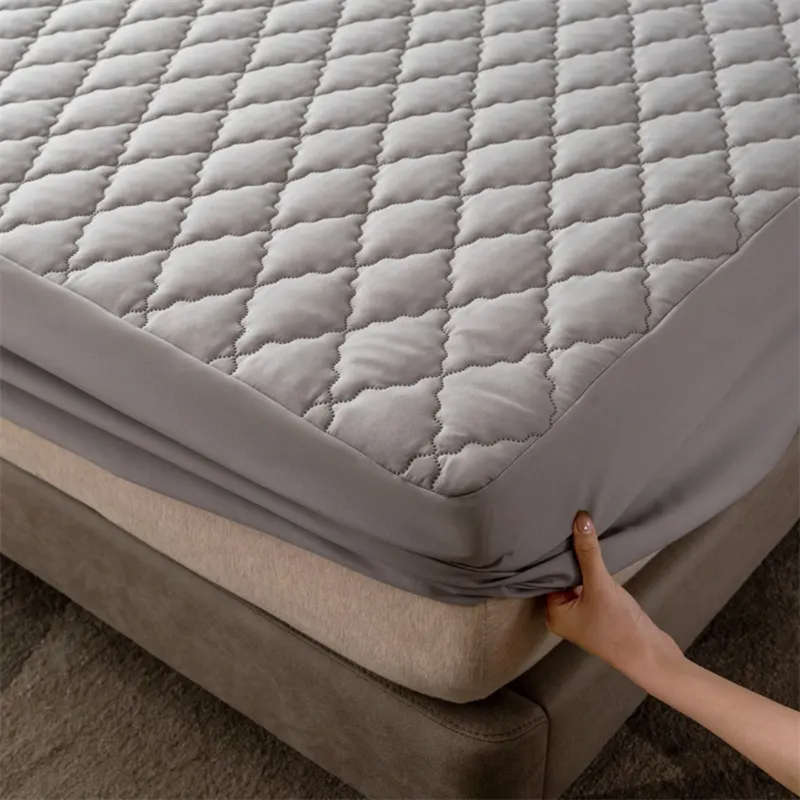 3 pieces mattress Protector queen size grey color