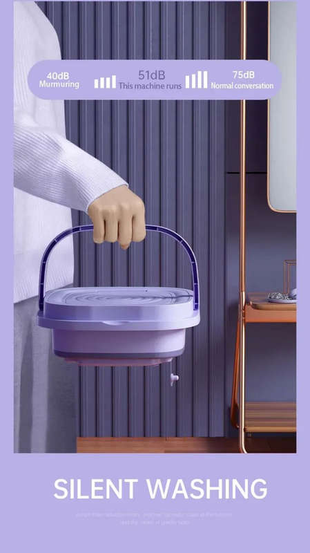 8 litters mini foldable washing machine