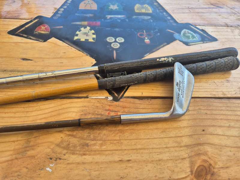 Vintage golf clubs