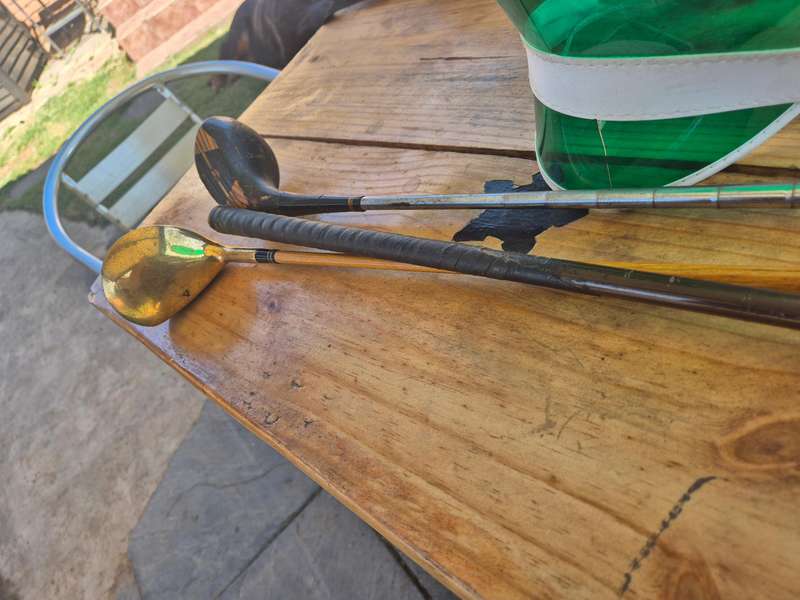 Vintage golf clubs