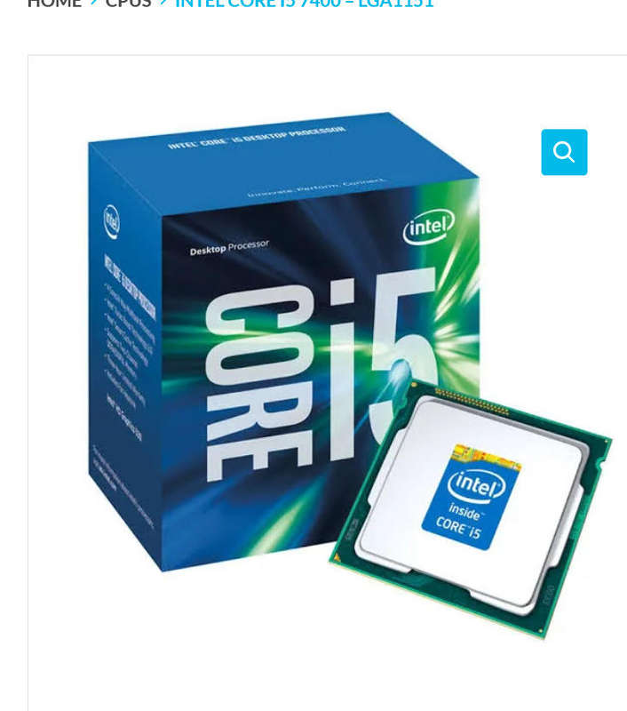 Intel Core i5 7400  LGA1151  7th Generation Core Desktop Processor CPU