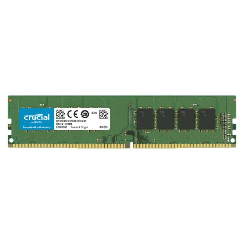 Crucial 32GB DDR4 2666MHz UDIMM Dual Ranked Desktop Memory  BLACK