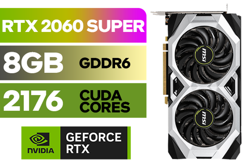 MSI GeForce RTX 2060 SUPER VENTUS GP 8GB GDDR6 Graphics Card
