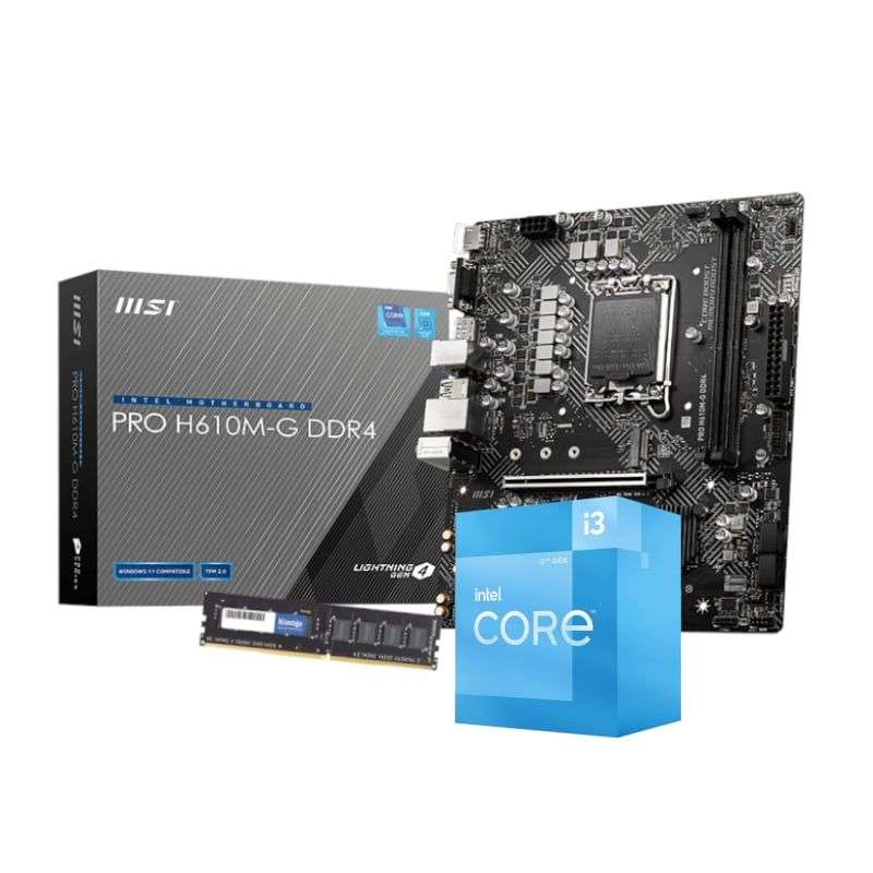 GAMING STARTER KIT GIGABYTE H610M-K D4 MIC-ATX + i5 12th gen+16GB DDR4+CPU COOLER