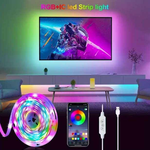 RGB+IC 5 meter LED Strip USB with App control
