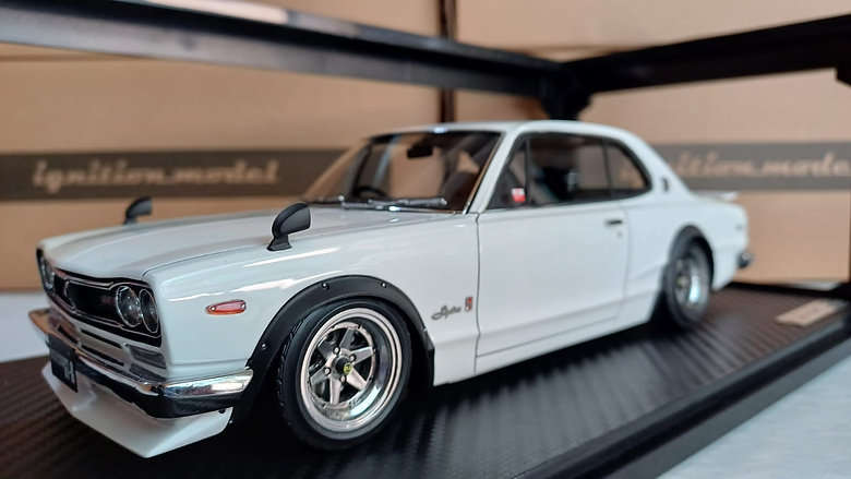 Nissan Skyline 2000 GT-R (KPGC10) White by Ignition Model