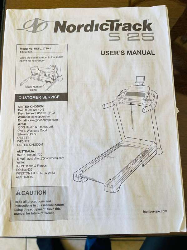 NordicTrack S 25 Treadmill