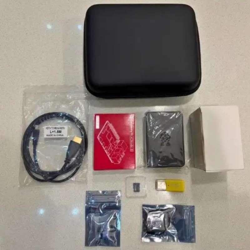 Raspberry Pi 4B 4GB Kit with RPI OS 32gb card and carry case - OPEN BOX ITEM - Retail R4000