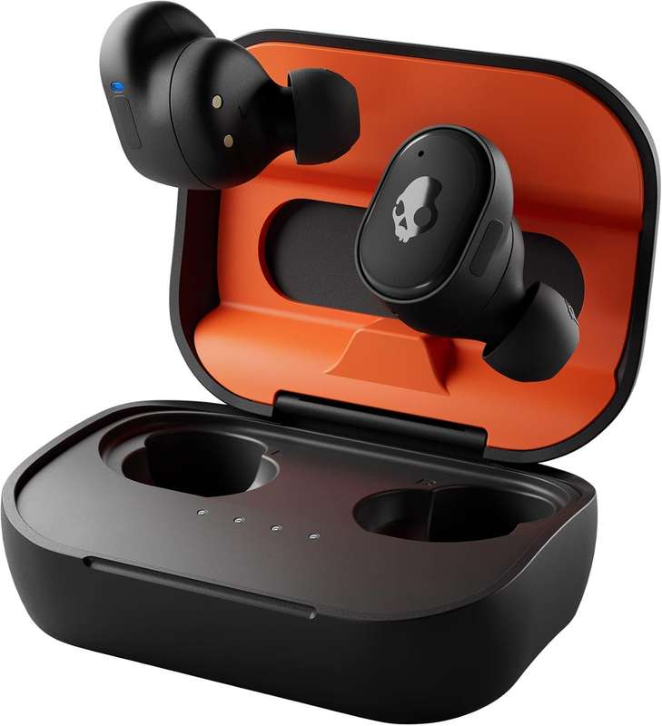 Skullcandy Grind Fuel In-Ear Wireless Earbuds with Wireless Charging, 40 Hr Battery - RETAIL R2500