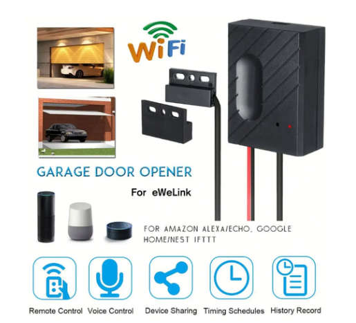Wifi Smart Garage Door / Gate Opener - eWelink App - Compatible with Sonoff products