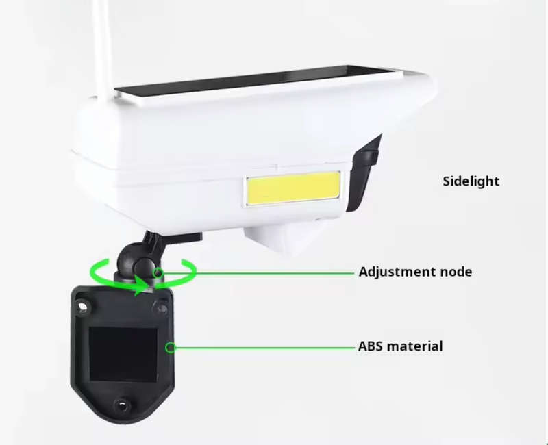 Solar LED Outdoor Security Camera Dummy Spot Light  Simulation Monitor Lamp