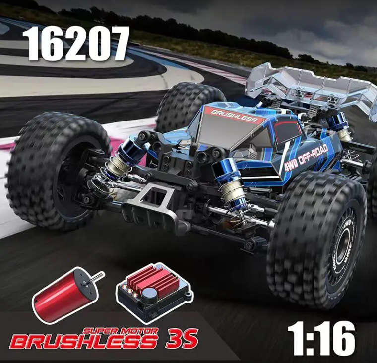 MJX Hyper GO 16207 with 3S Battery Brushless Buggy/Truggy 1/16 RTR 4WD - Monster truck design