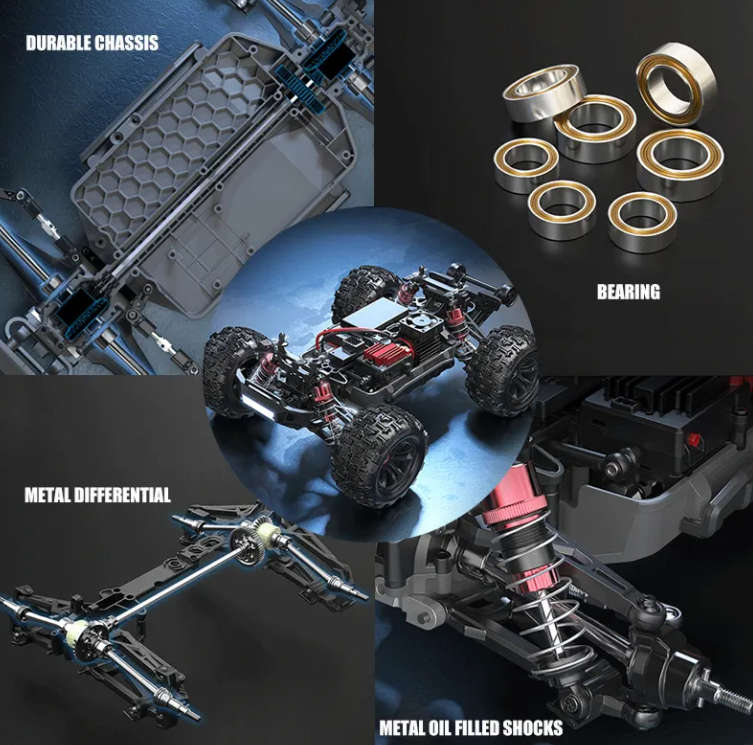MJX Hyper GO 16207 with 3S Battery Brushless Buggy/Truggy 1/16 RTR 4WD - Monster truck design