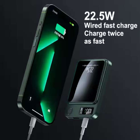 Magsafe Magnetic Wireless Power Bank 10000mah high capacity Portable Fast Charging Charger USB-C