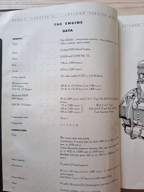 Leyland Service Manual 0350 Vertical Diesel Engine