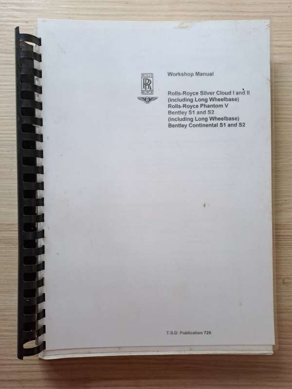 Rolls-Royce Silver Cloud I and II Workshop Manual Copy