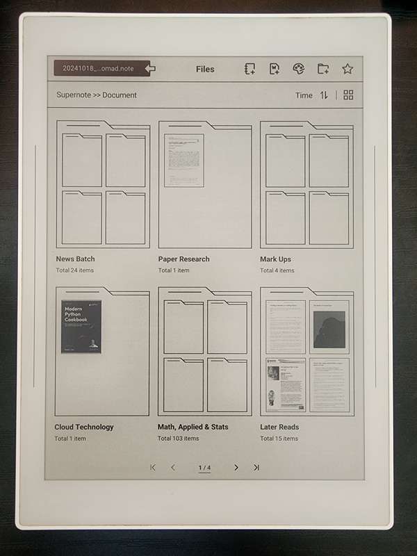 Supernote Nomad A6X2 Enote Tablet