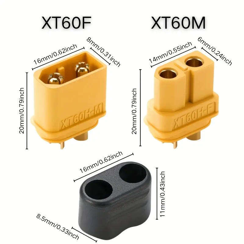 Connector Battery Solar RC Lipo DC XT60H 60A 1Pair **LOCAL STOCK**