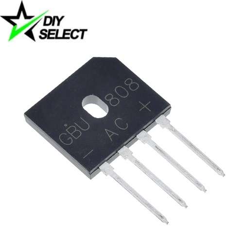 Bridge Rectifier Diode 800V 8A (GBU808) 4-Leg **LOCAL STOCK**
