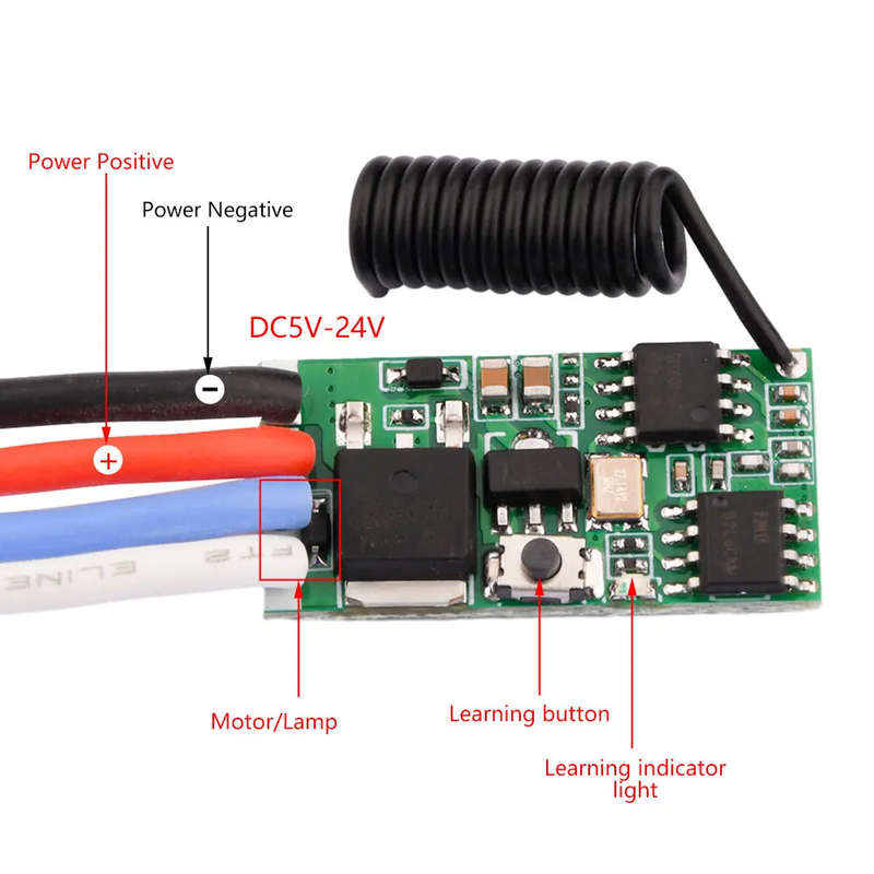 Controller Motor Speed Controller / Led PWM 3.7-24V DC + Remote **LOCAL STOCK**