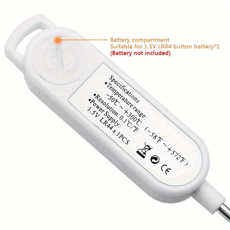 Digital Thermometer Metal Probe Heat Gauge for Food/Liquid PT300 **LOCAL STOCK**