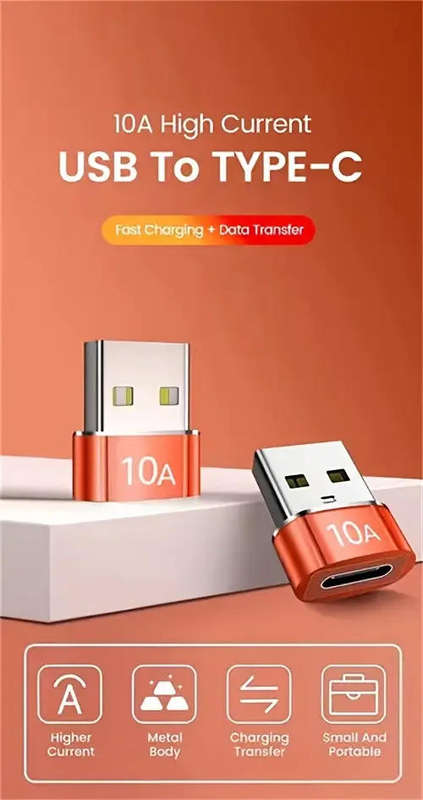 Connector USB 3.0 to Type-C Female Adapter Fast Charge 10A **LOCAL STOCK**