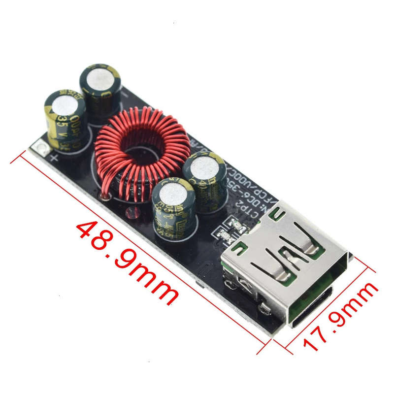 Step Down Buck Converter Fast Mobile Charger 5V 3A USB 2.0 + Type C **LOCAL STOCK**