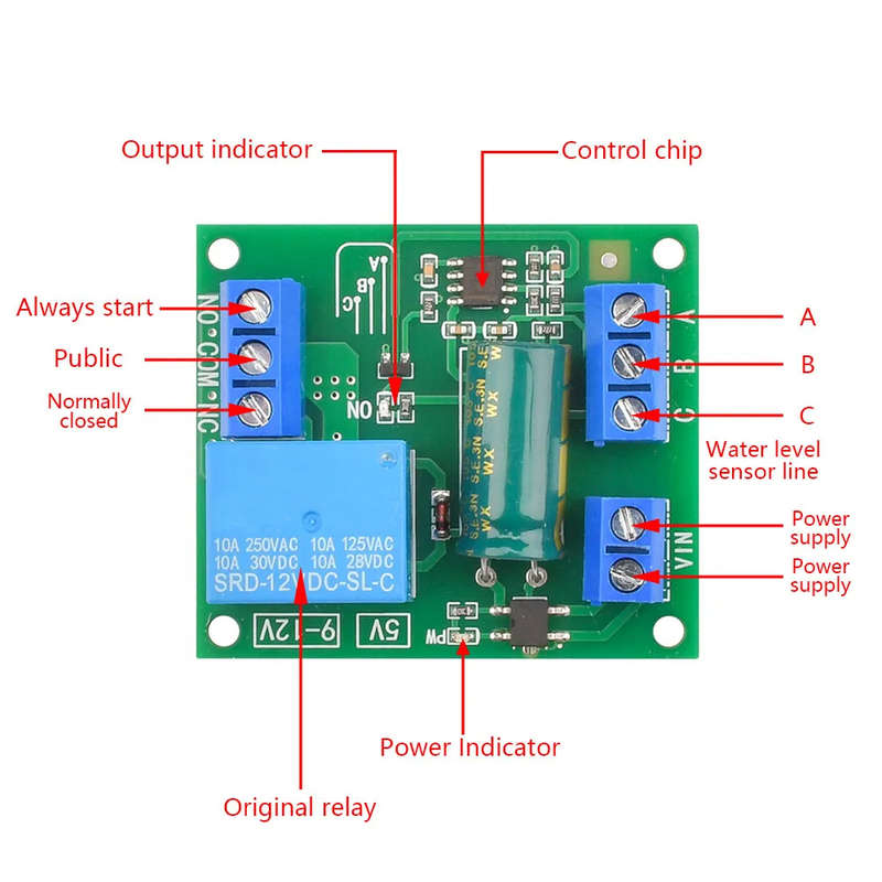 Controller Automatic Water Float Liquid Level Sensor (Wire in water) 12V DC **LOCAL STOCK**