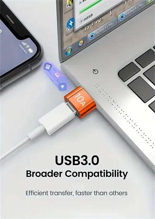 Connector USB 3.0 to Type-C Female Adapter Fast Charge 10A **LOCAL STOCK**