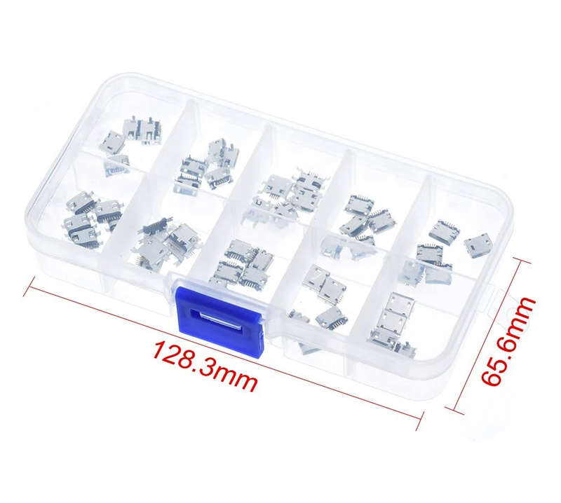 Connector Micro USB Female 10 Various Types  50pcs **LOCAL STOCK**