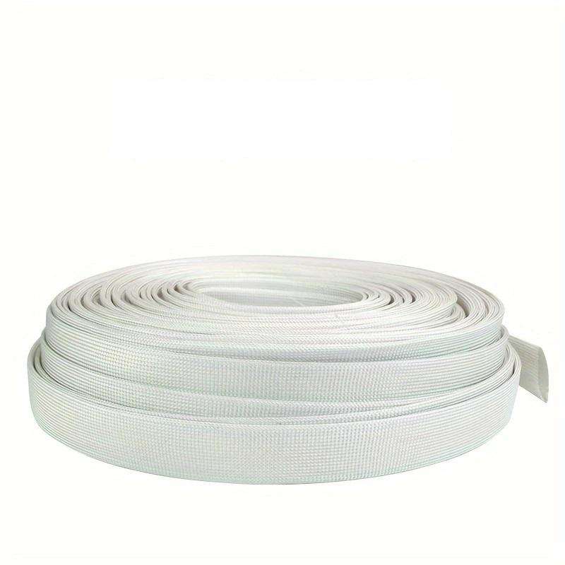 Wire Sleeving Glass Fiber High Temp 400deg Flame Retardant White 8mm  **LOCAL STOCK**