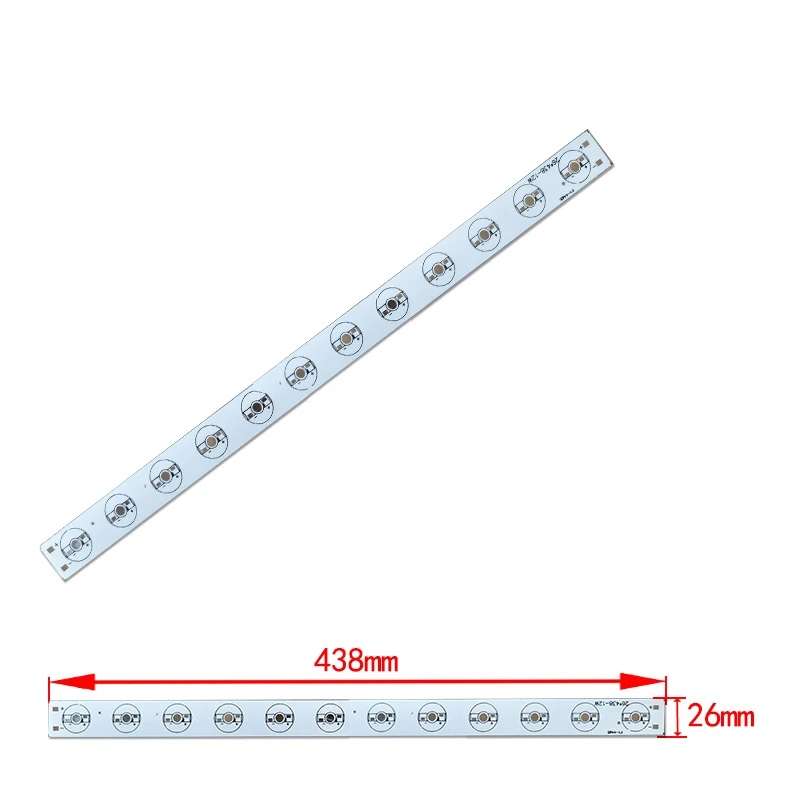 Aluminium Circuit Board for 12 Leds (1W, 3W,or 5W) 438x26mm **LOCAL STOCK**