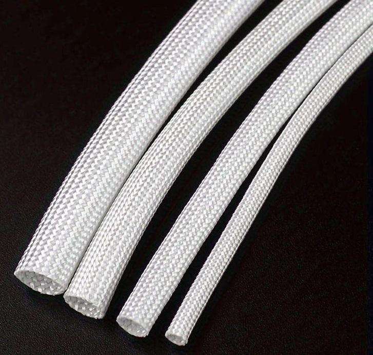 Wire Sleeving Glass Fiber High Temp 400deg Flame Retardant White 3mm  **LOCAL STOCK**